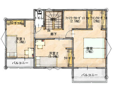 ２階間取り図