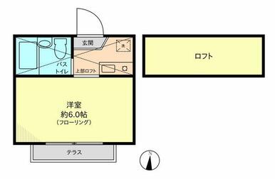 南向きのお部屋です