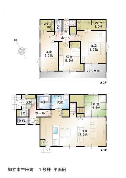 知立市 牛田町新田南 牛田駅 2階建 4ldk 知立市の新築売戸建住宅の物件情報 一戸建て 新築 中古 一宮の新築 一戸建て 土地ならピュアフィールド 60c30b1db8d012d17