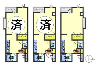 １階は側面出窓無し