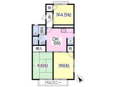 １階角部屋