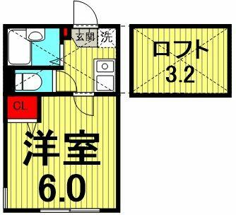 間取図　２０２号室