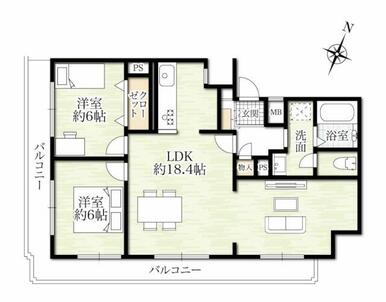 フルリフォーム済◎即入居可能です！ＬＤＫと洋室を間仕切ることで３ＬＤＫへ変更もできます！