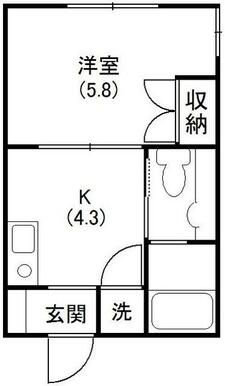 使い勝手のいい１ｋのお部屋です☆