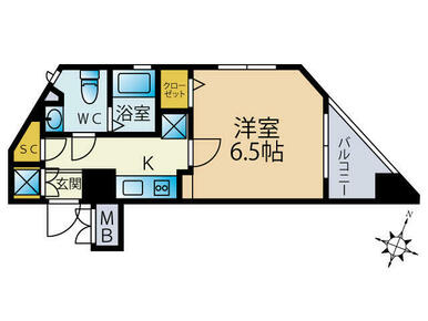 北東向き二面採光のお部屋♪風通し良好、暑い日でも比較的涼しく過ごせます！