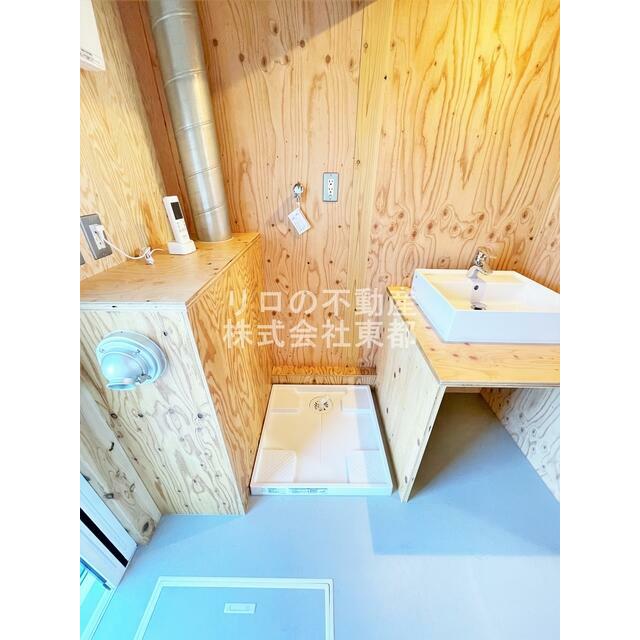 洗濯機置場には防水パンを設置！水漏れも安心です◎