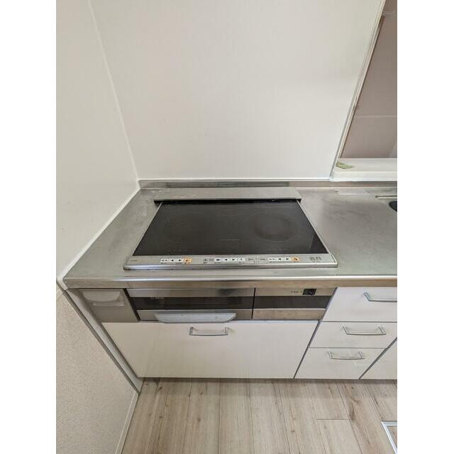 IHコンロ二口設置済※クリーニング前の室内参考写真です。