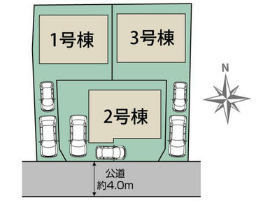 府中・新町3棟 区画図