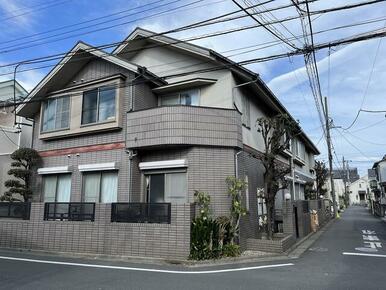 西側・南側道路より角地部分撮影