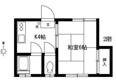 バストイレ別、日当たり良好