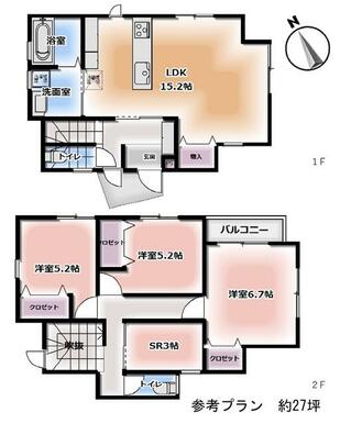 参考プラン約２７坪