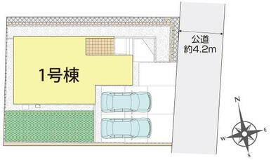岡山市北区谷万成1丁目1棟 区画図