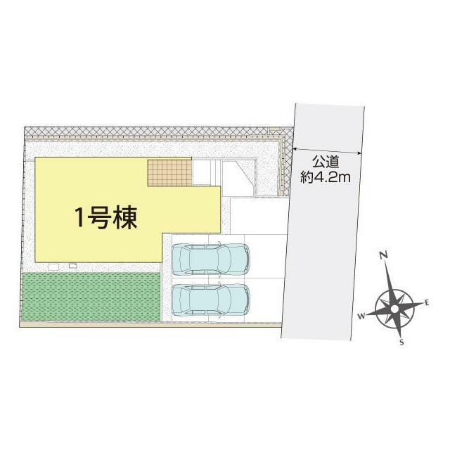 岡山市北区谷万成1丁目1棟 区画図