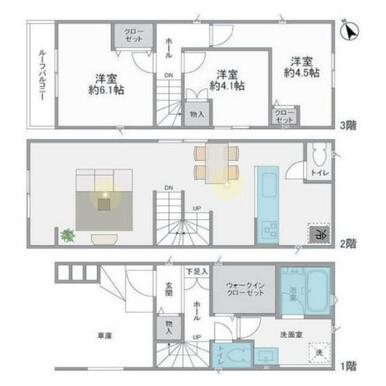 家具レイアウト例