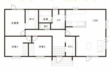 江別市 野幌美幸町 (野幌駅) 1階建 3LDKの写真