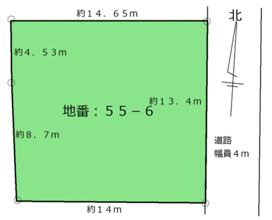 登記地積測量図より