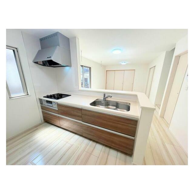 会話が弾む対面式キッチン