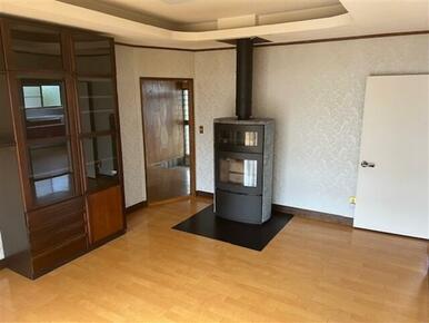 調理もできる暖炉