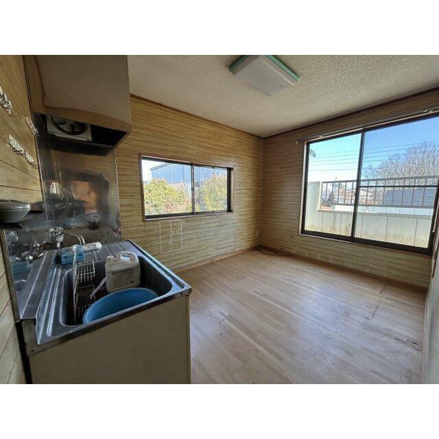 居住スペースのキッチンです