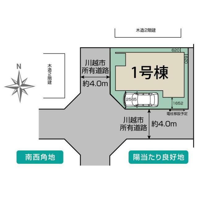 川越市山田1棟 区画図