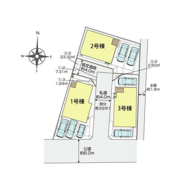 川越市今成2丁目3棟 区画図
