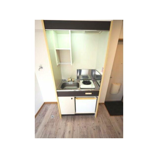 ガスコンロ付のキッチン