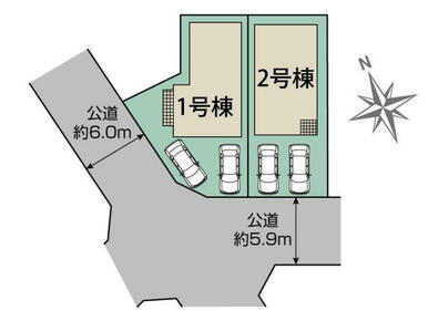 北九州市八幡西区日吉台3丁目2棟 区画図