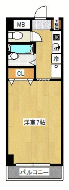 物件画像 ベルトピアエグゼ福岡２ 6階 1K