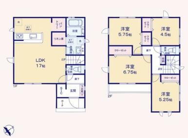 ２号棟　間取り図です。