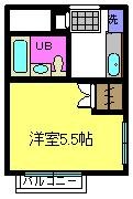 明るい洋室、角部屋！