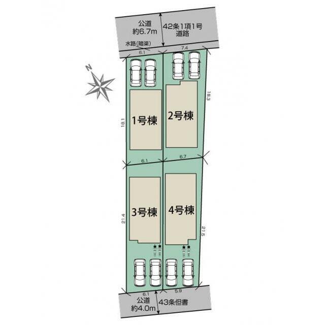 草津市木川町4期4棟 区画図