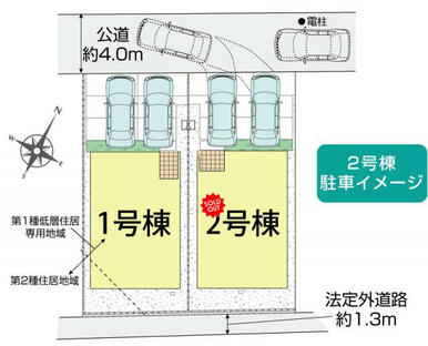 岡山市北区一宮3期2棟 区画図