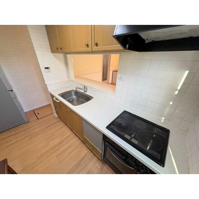 収納力が豊富なキッチンは、調理器具や調味料も出し入れしやすいです！すっきりと使うことが出来るのでお子