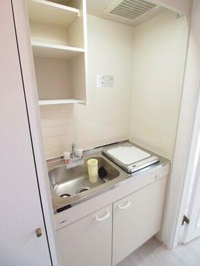 1口IHコンロ付き新品キッチン。