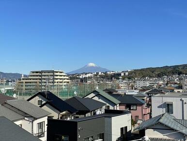 腫れた日は富士山が見えます。