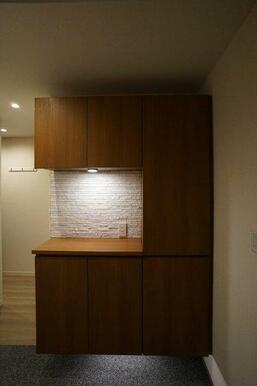 大容量の下駄箱で靴が多くても困りませんね。