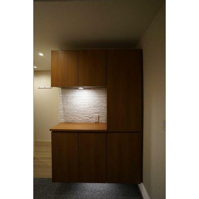 大容量の下駄箱で靴が多くても困りませんね。