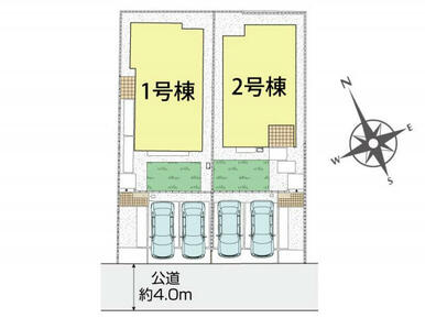 千葉市稲毛区園生町2棟 区画図