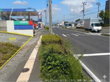 前面道路はゆりの木通りです。大通り沿いですが、駐車スペースが広いので入りにくいことは有りません。