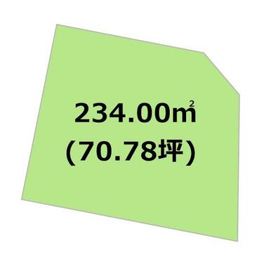 234平米の土地！