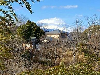 富士山が見えます。