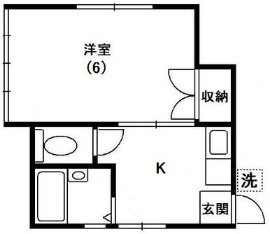 学生さん・単身の方におすすめ☆１Ｋのお部屋です♪