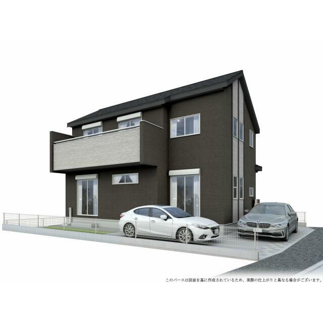 完成予想パース南庭付きのカースペース2台駐車可能です！