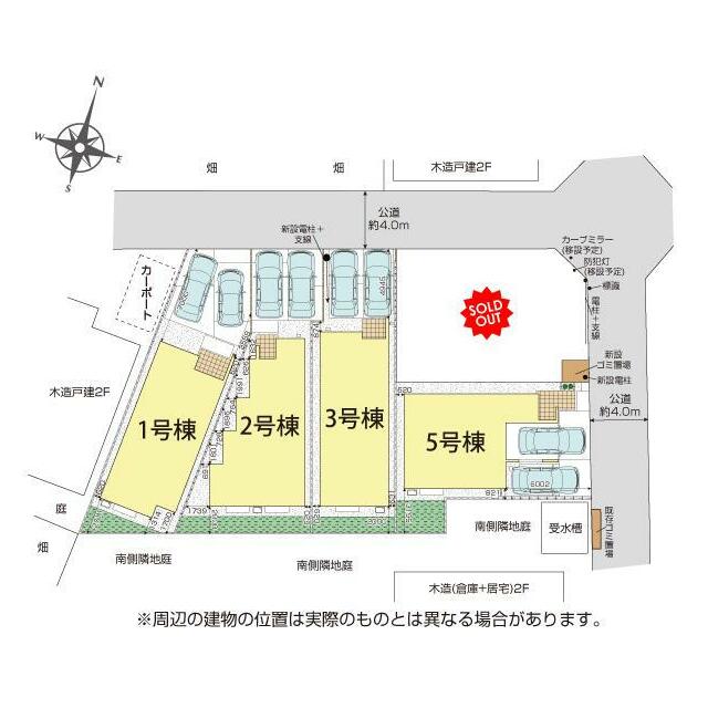 ふじみ野市西原1丁目5棟 区画図