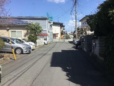 南東側道路の様子（私道路です）