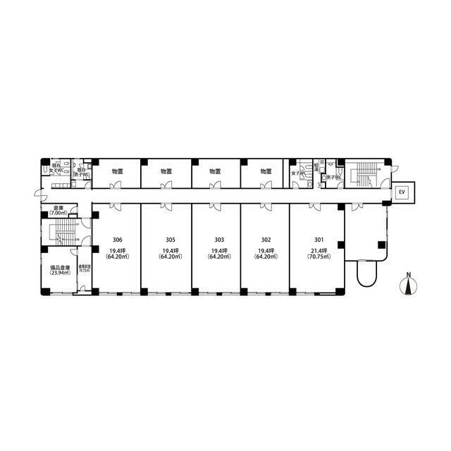 ３０６号室です。