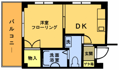 南西の角部屋です