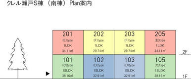 １０１はＣタイプの間取りです