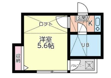 ２０２　洋室５．６帖＋ロフト３．５帖