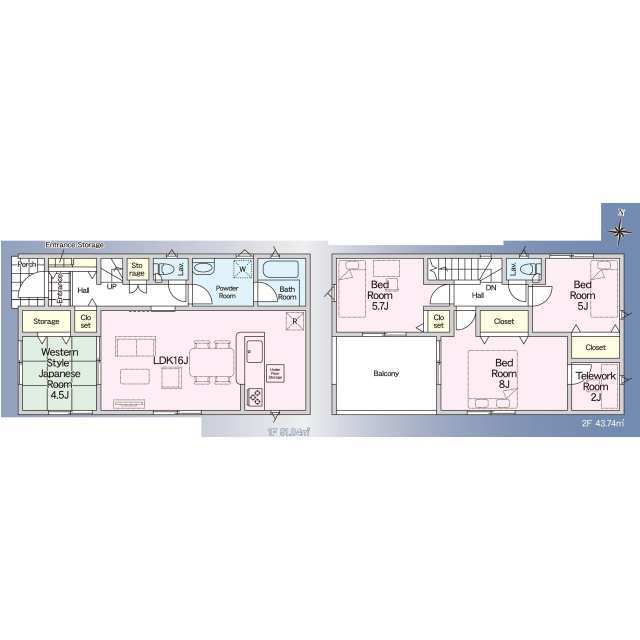 春日部市 南2丁目 (春日部駅) 2階建 4LDK 春日部市の新築売戸建住宅の